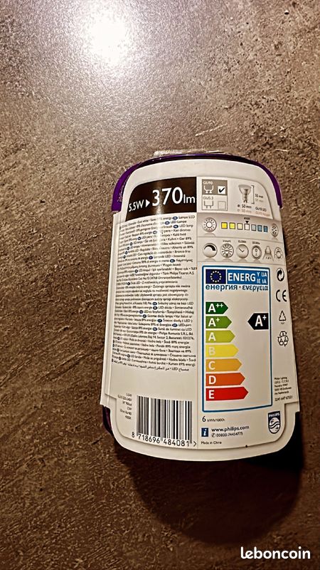 Ampoule LED philips GU10 5,5W (image 3)