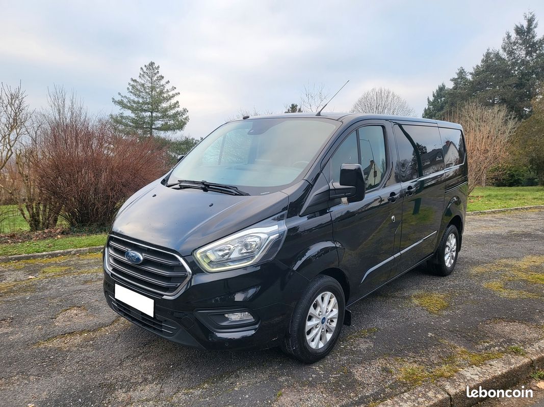 Ford TRANSIT CUSTOM 2L TDCI 170 CV LIMITED BLACK EDITION - 6 Places - HORS TAXE - 1 ère Main (image 1)