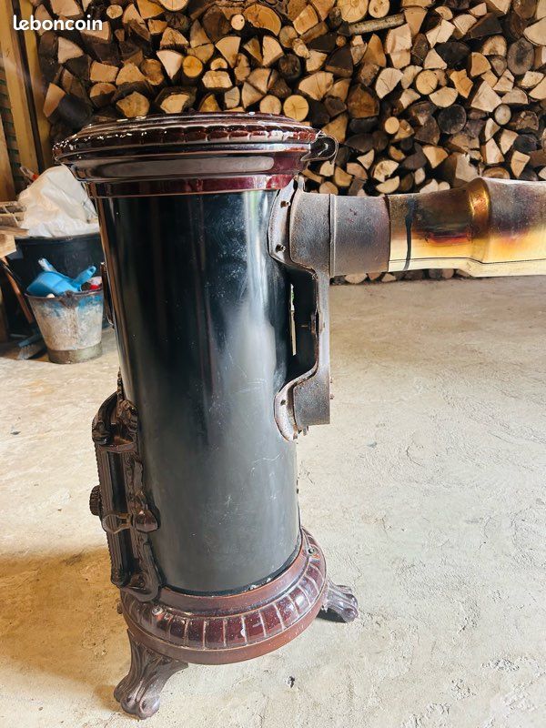 Petit poêle Godin fonte émaillé 4 kw (image 2)