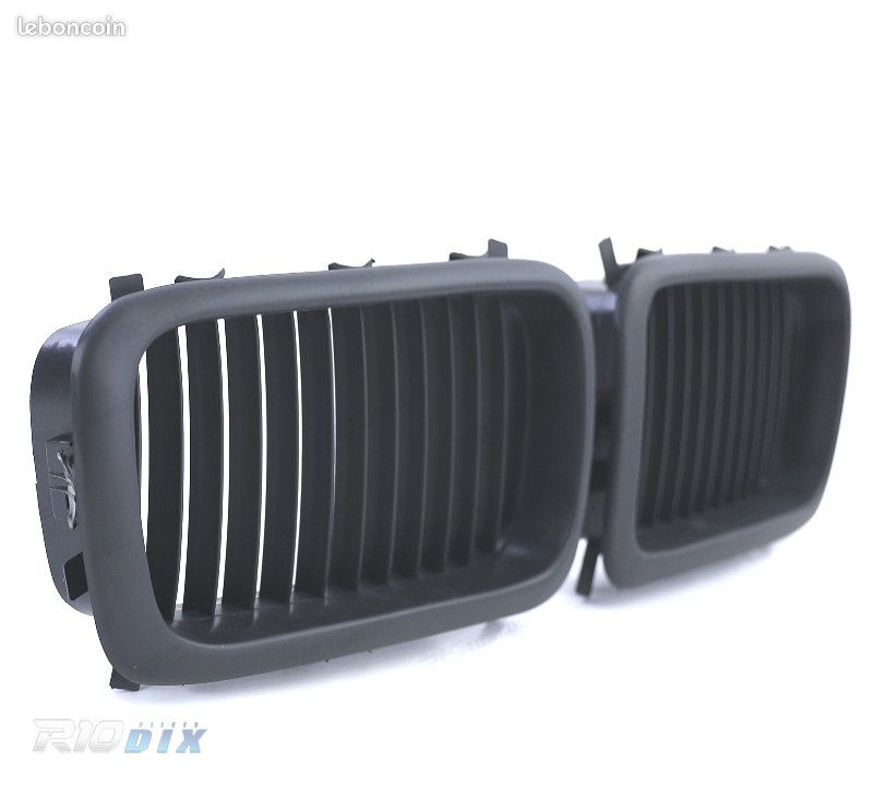 Calandre Sport Noire Mate Pour BMW Série 7 E38 (1994-2001) | En Plastique ABS | Remplacement D'origine | Look Agressif