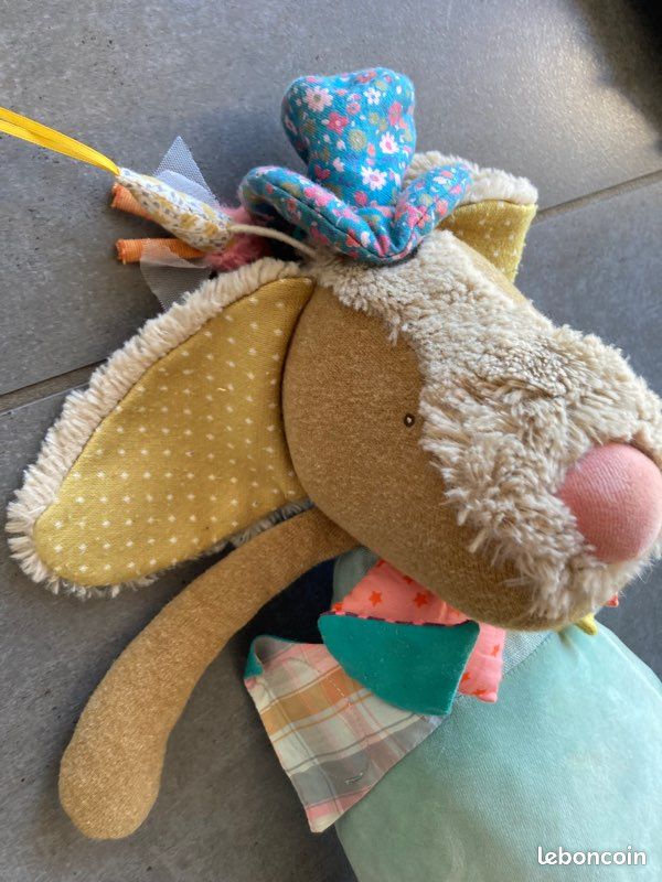 Jeu d éveil /Chien d activités Moulin Roty les tartempois mesure 56 cm (image 2)