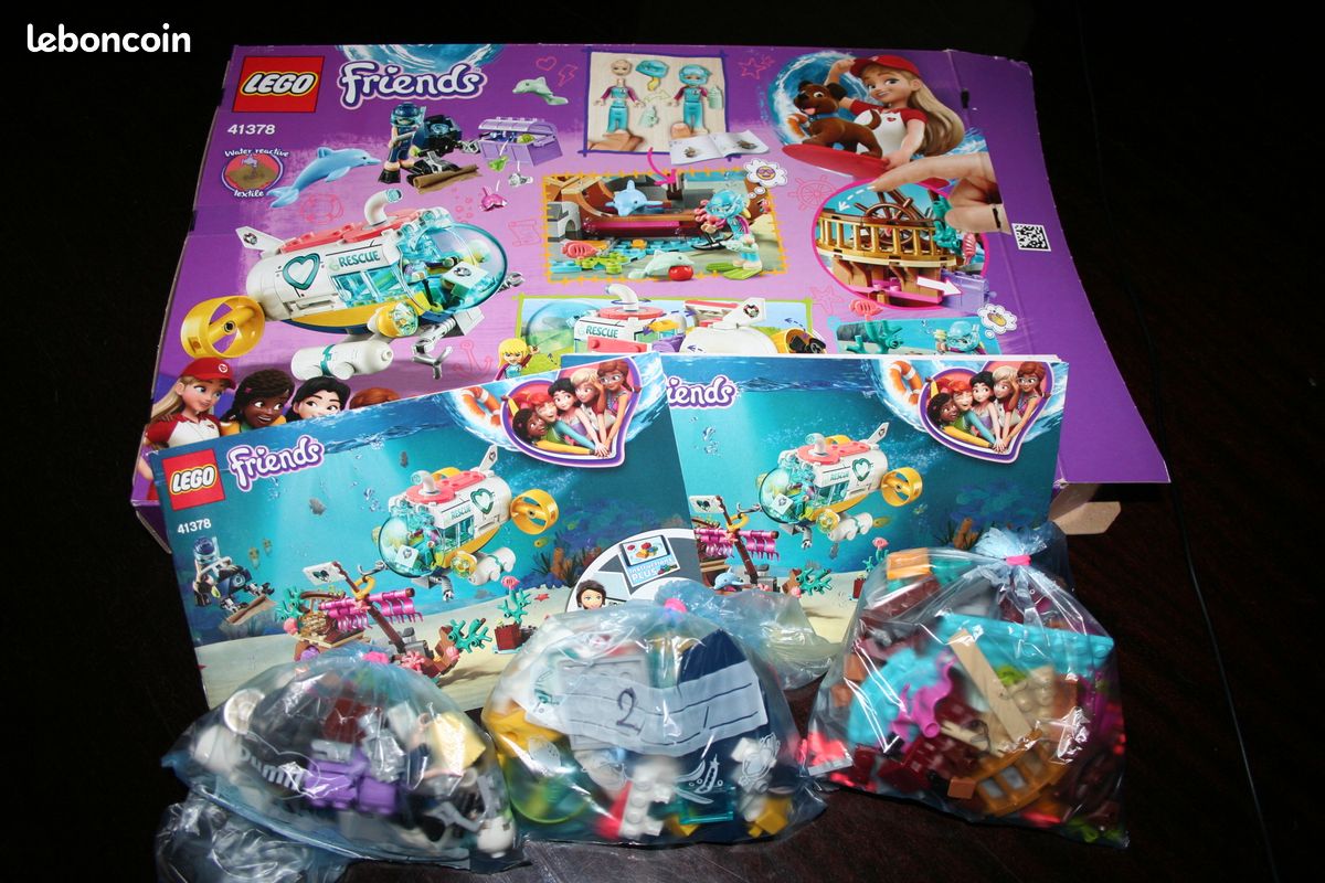 LEGO FRIENDS 41378 sous-marin sauvetage des dauphins complet (image 2)