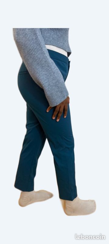 Pantalon blazer bleu canard Zara (image 1)