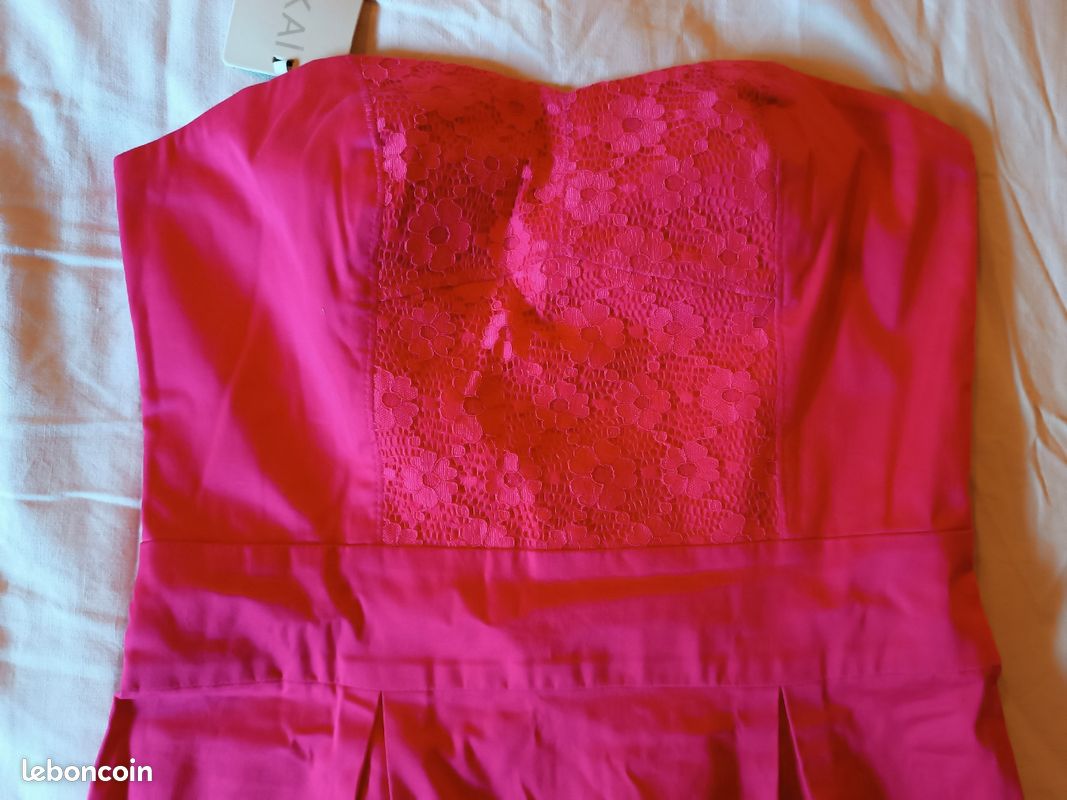 Robe bustier fushia Kookaï neuve (image 4)