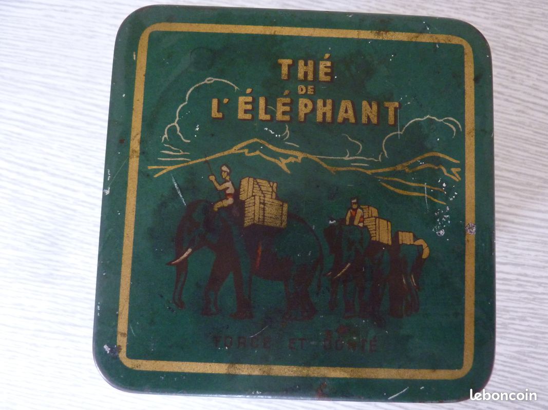 Figurine éléphant En Plomb Creux Blancherie Frères (BF) France 1930 – Boîte D'origine