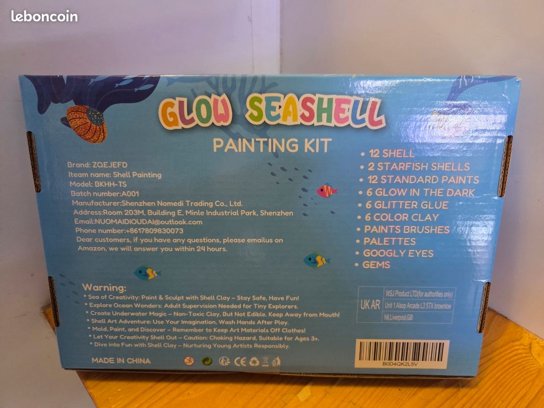 NLMWTI Kit Peinture Enfant 81 Pièces - Coquillages Et Accessoires DIY