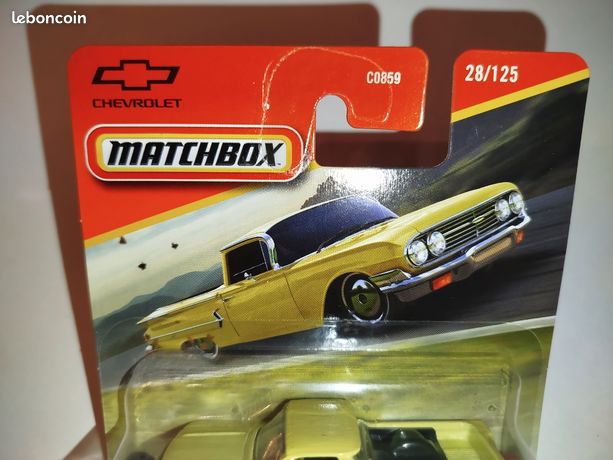 Matchbox 1/64 Chevy El Camino 1960 - Mainline 2025 - Modèle 28/125 - Neuf En Boîte
