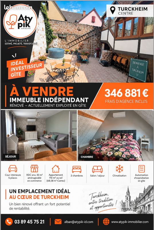 Maison 3 pièces 70 m² · à Turckheim · 70 m² · 346 881 €
