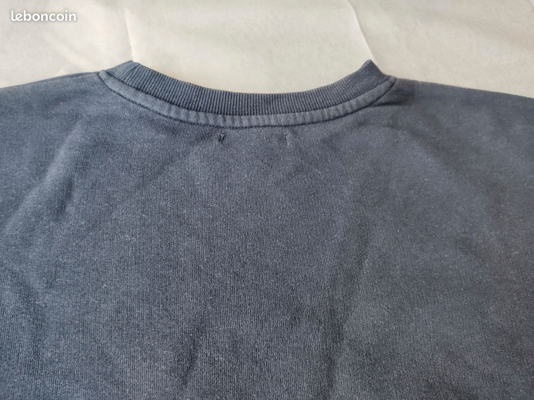 Sweat shirt bleu foncé Kiabi (image 7)