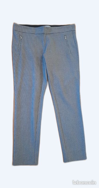 Denim H Et M Pantalons Femme Wide High Jeans Bleu Denim Foncé