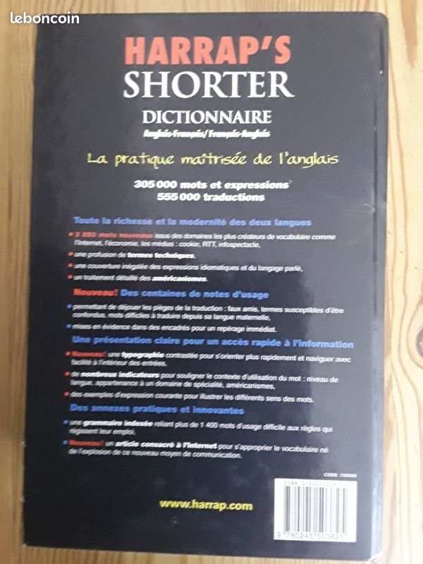 Dictionnaire anglais Harrap's (image 2)