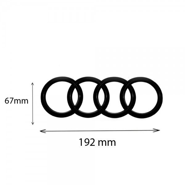 Emblème Logo A1 Arrière Coffre Noir Brillant 65x35 MM Pour Audi A1 -   France