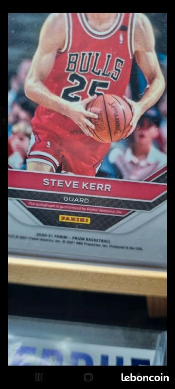 Panini Steve Kerr auto Bulls (image 3)