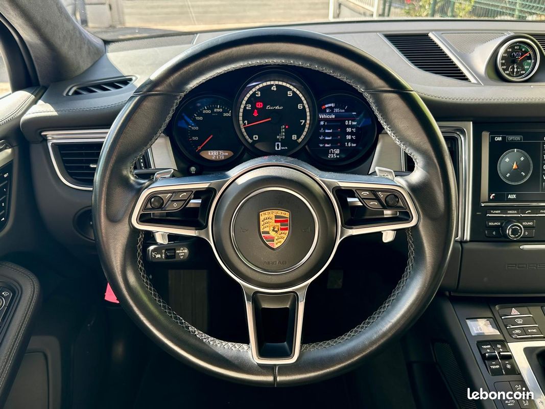 PORSCHE MACAN 3.0 V6 TURBO-05/2015-Pack Chrono-Bluetooth-Toit Ouvrant-Attelage-BOSE-Caméra-Parfait Etat-Historique Complet PORSCHE (image 5)