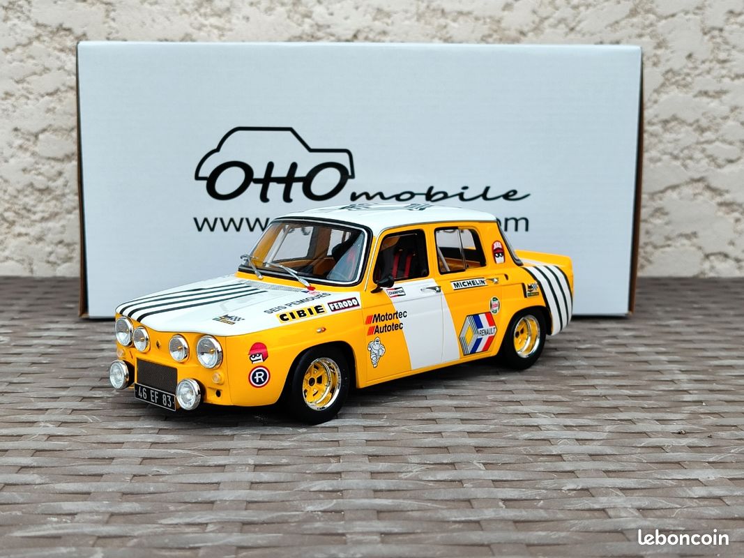 b>renault 8 R8 groupe F rallye ottomobile otto 1/18</b