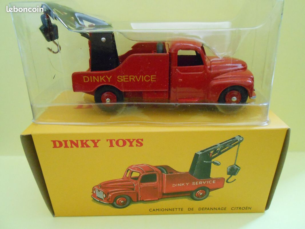 DINKY TOYS DÉPANNEUSE CITROEN 23 AVEC BOITE 1/43è GRANDE CAISSE 1955 BON ETAT