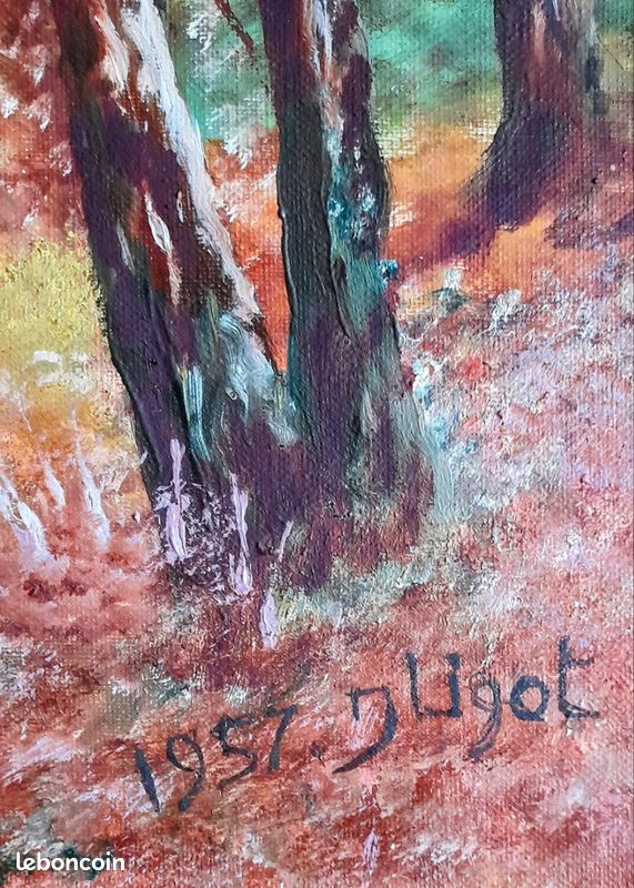 Tableau Peinture à l'huile J. LIGOT (image 3)