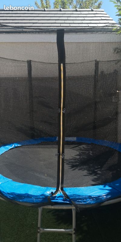 Trampoline Ø250cm - Pluton XXL bleu avec accessoires Alice's Garden (image 7)