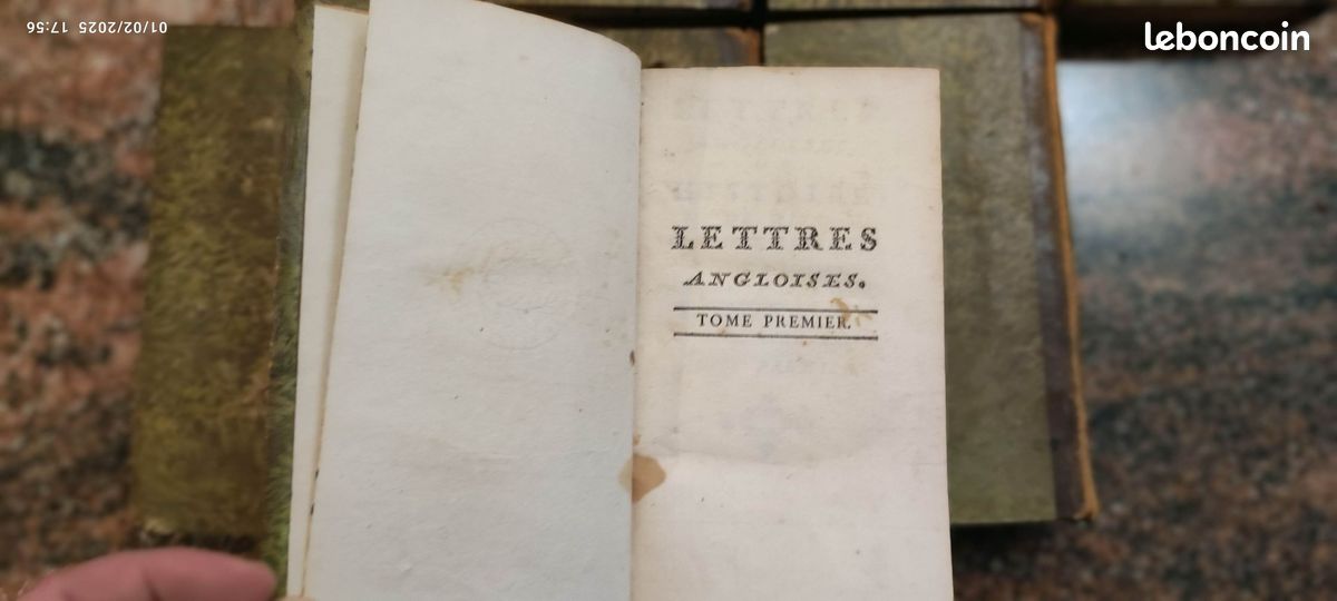 Lettres angloises, ou Histoire de Miss Clarisse Harlove. Nouvelle édition, augmentée de l'Eloge de Richardson, des lettres posthules & du testament de Clarisse.(Complet, 14 volumes reliés 7 tomes). (image 7)