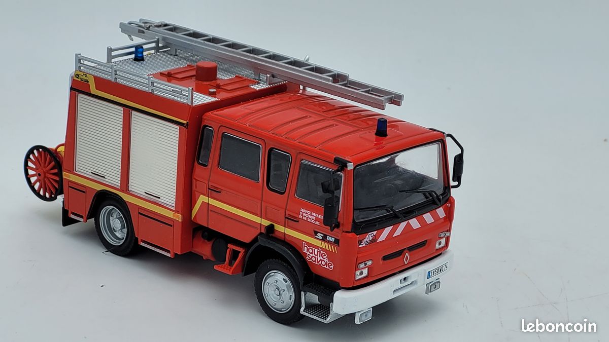 Camion De Pompiers Miniature 1:43 – Renault S180 Midliner Gallin Salvat, France
