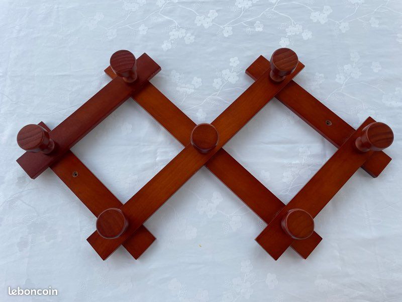 Porte manteaux 7 places en bois (image 3)