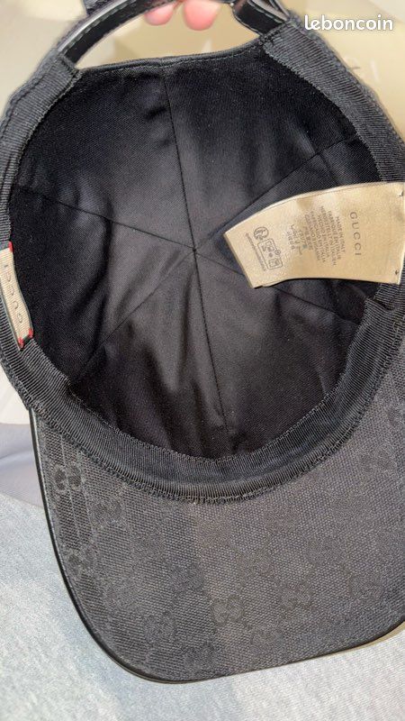 Casquette Gucci noir (image 3)