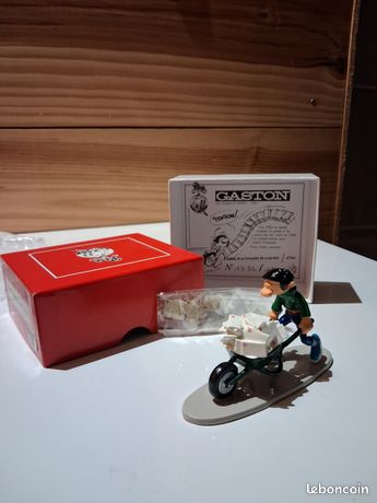 Figurine Pixi – Gaston Lagaffe Sur Mini Vélo – Plomb – Édition 1991 – NEUVE