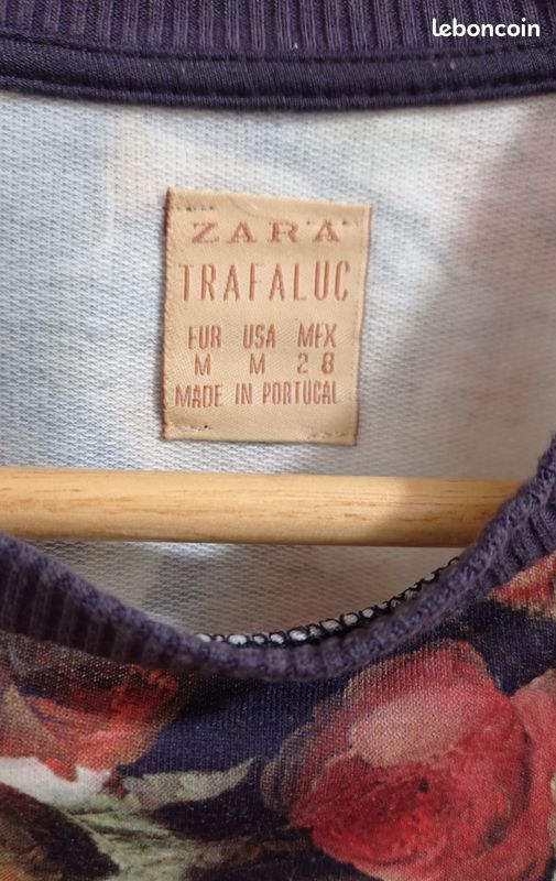 Pull Fin Zara Pour Femme - Taille 38/40, Noir, Mélange Laine Et Modal, Occasion Très Bon état