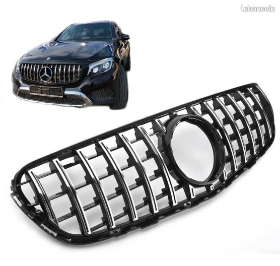 [PRO] Calandre Mercedes Classe GLC Panamericana Noir/Chrome 2015 à 2019 (image 1)