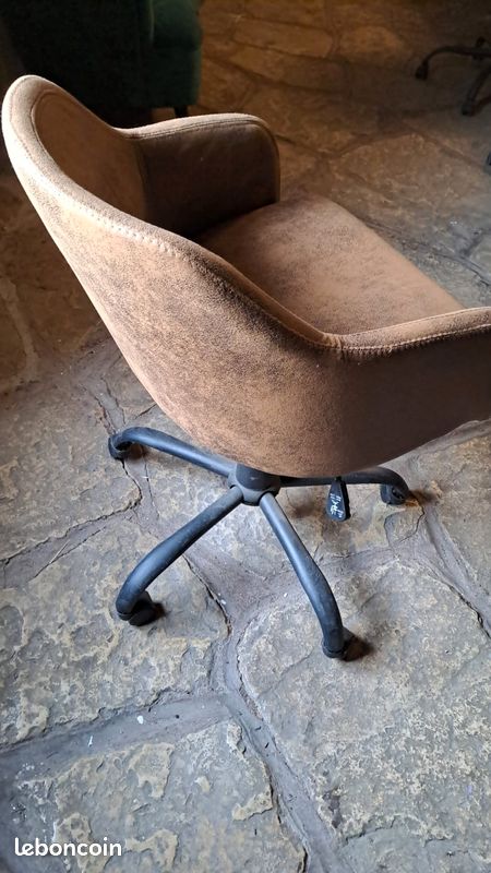 Lot de 7 fauteuils de bureau / salle à manger – Style Industriel / Vintage (image 9)