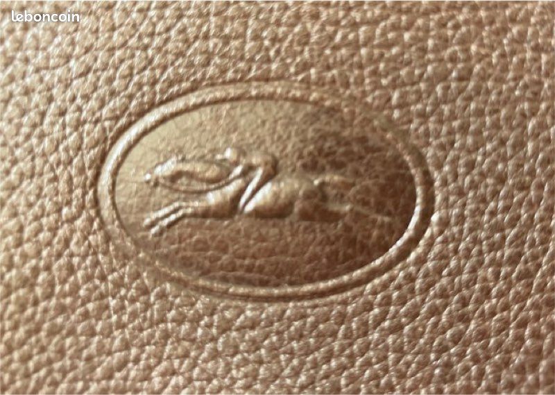Pochette cuir LONGCHAMP café (image 5)