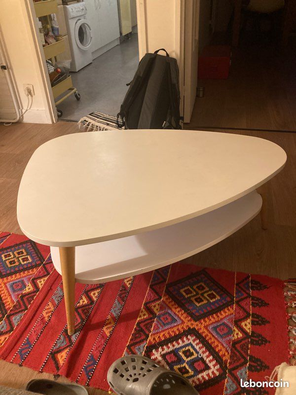 Table basse style scandinave blanche (image 1)