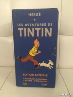 Coffret de 4 cassettes vhs tintin (image 1)