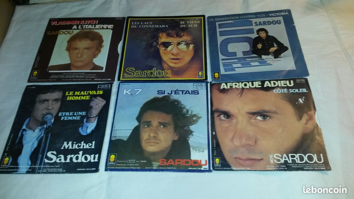 Lot de vinyles 33t et 45t SARDOU (image 2)