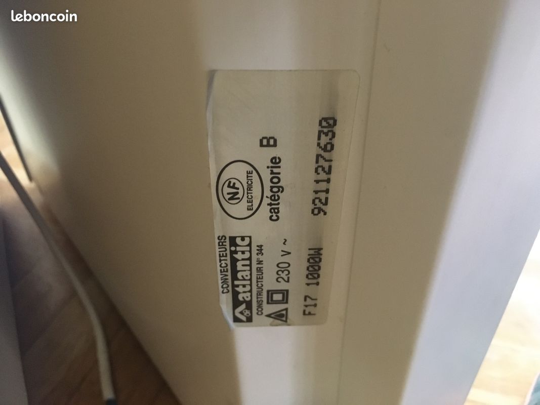Convecteur Atlantic 1000w (image 3)