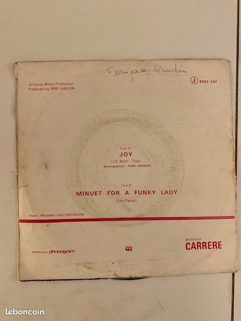 Disque vinyle 45t : Apollo 100 – Joy (image 2)