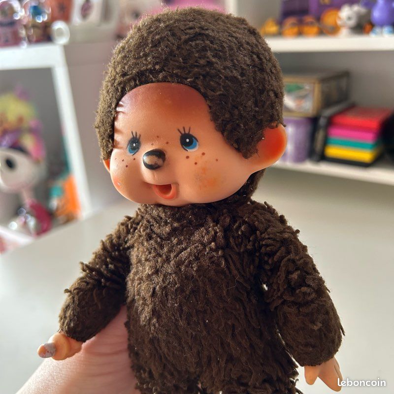 singe en peluche ancien Hermann.vintage plush