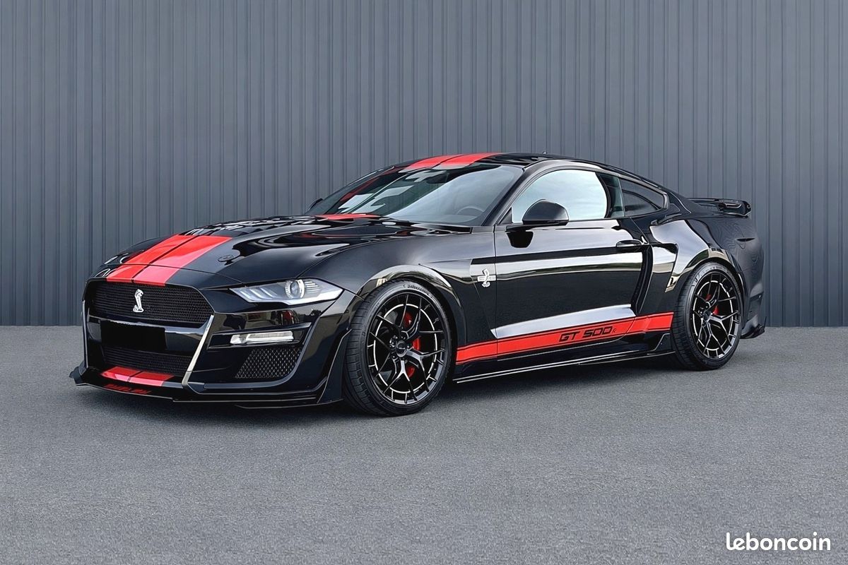 MUSTANG V8 FASTBACK GT 5.0L BVA10 450cv look SHELBY GT500 - malus ecolo + coc inclus - 1er main - Pack premium & confort - HIFI premium B&O + caisson basse - JA 20' - ressorts courts Kw - GTIE 1 an (image 1)