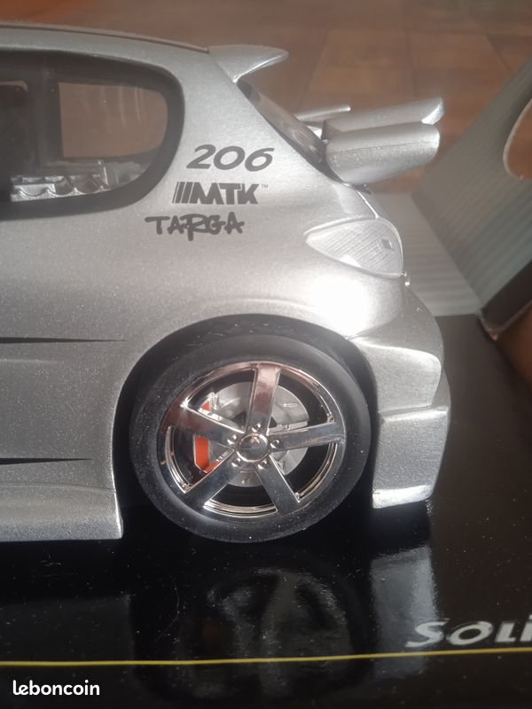 Aileron pièce miniature Solido Peugeot 206 Tuning MTK 1/18 diorama