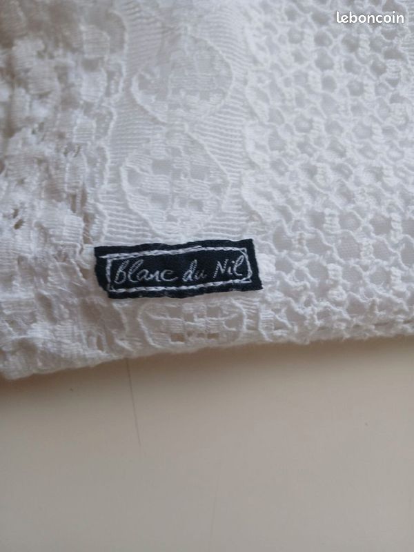 Robe blanche en dentelle – Blanc du Nil – T3 / 40 (image 4)