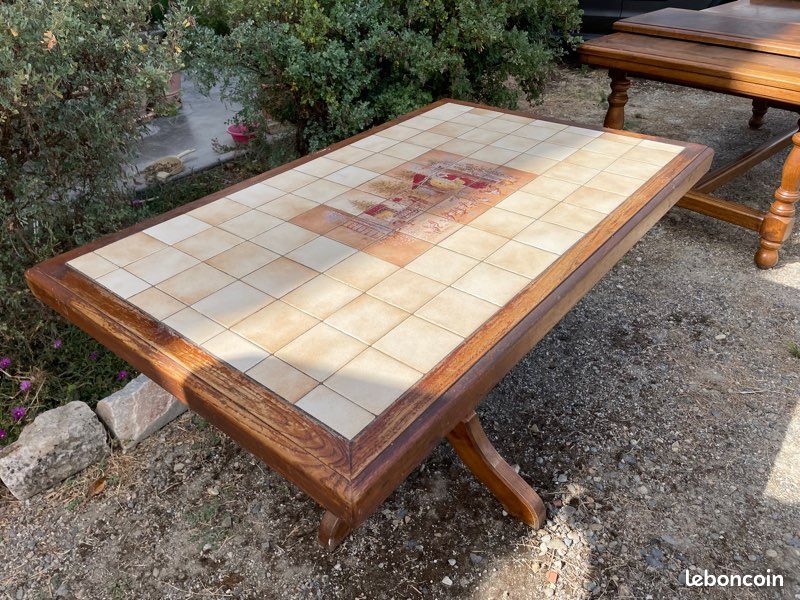 Table de cuisine carrelée (image 8)