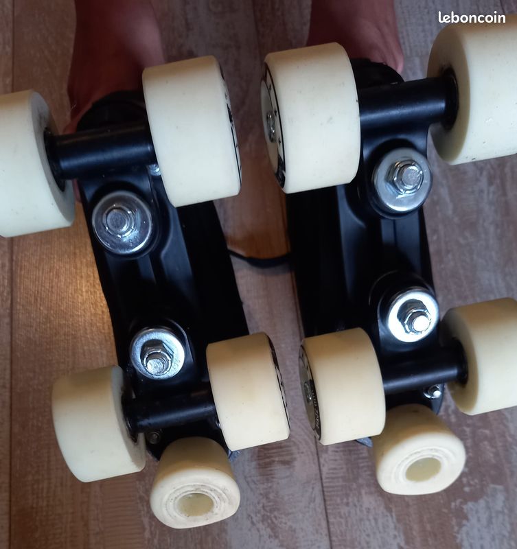 Rollers enfant noirs Oxelo / Decathlon taille 32 (image 4)