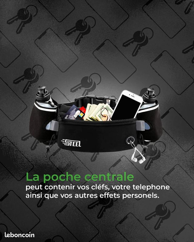 Ceinture Running Course à Pied, Sac Banane Sport Belt avec