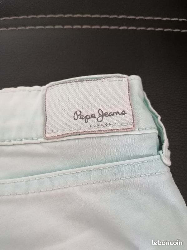 Pantalon vert pâle Pépé Jeans 16 ans (image 3)