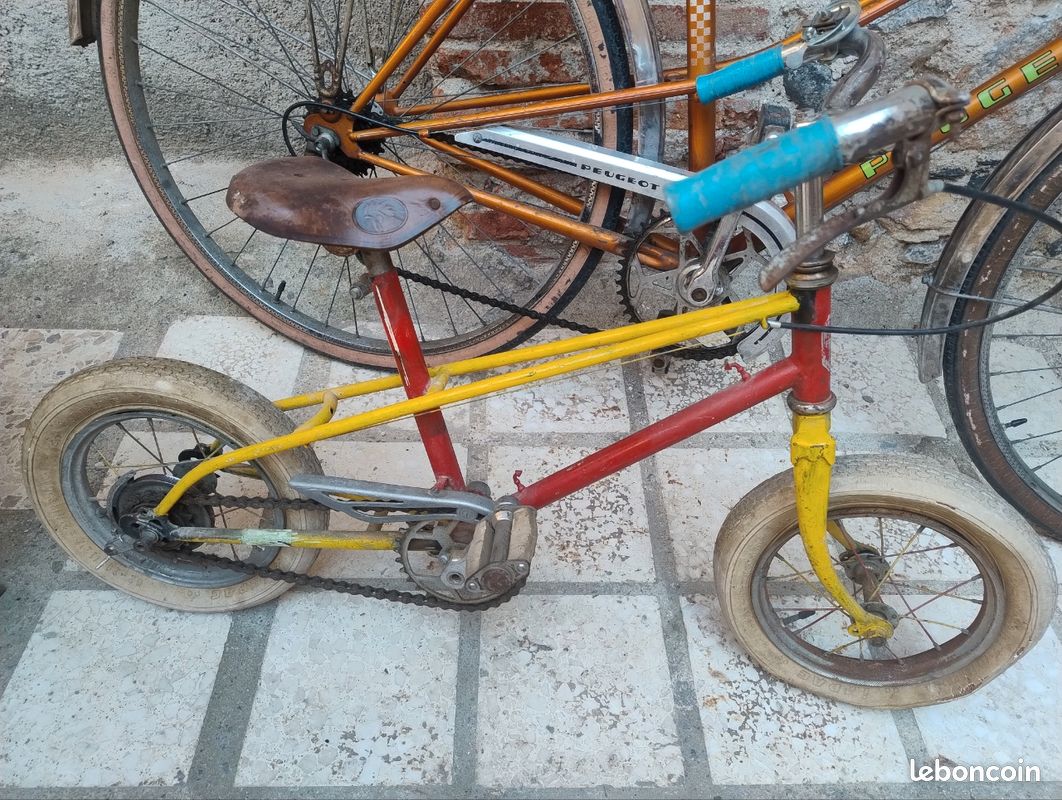 OLD BIKE SADDLE KID ANCIENNE SELLE VELO ENFANT Vintage cuir