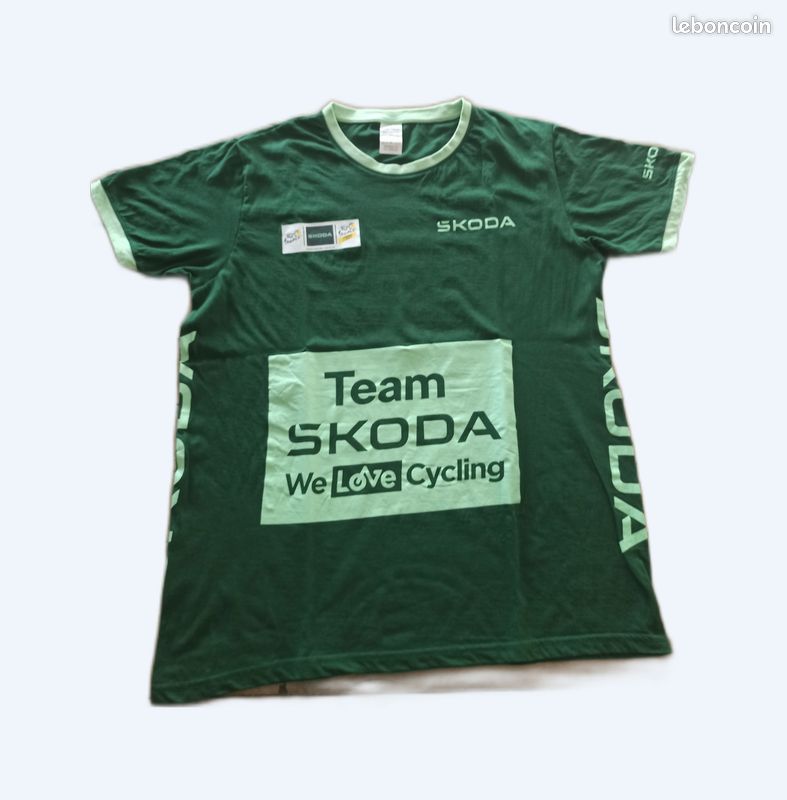 T-shirt Skoda Vert Tour De France 2025 - Officiel - Taille M