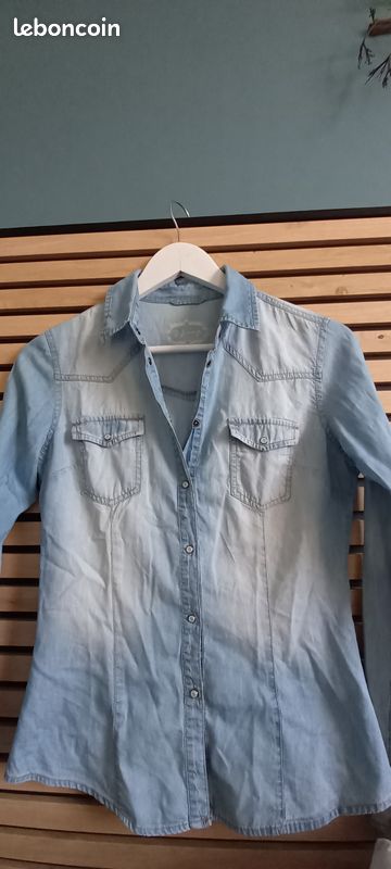 Chemise couleur Jean XS (image 1)