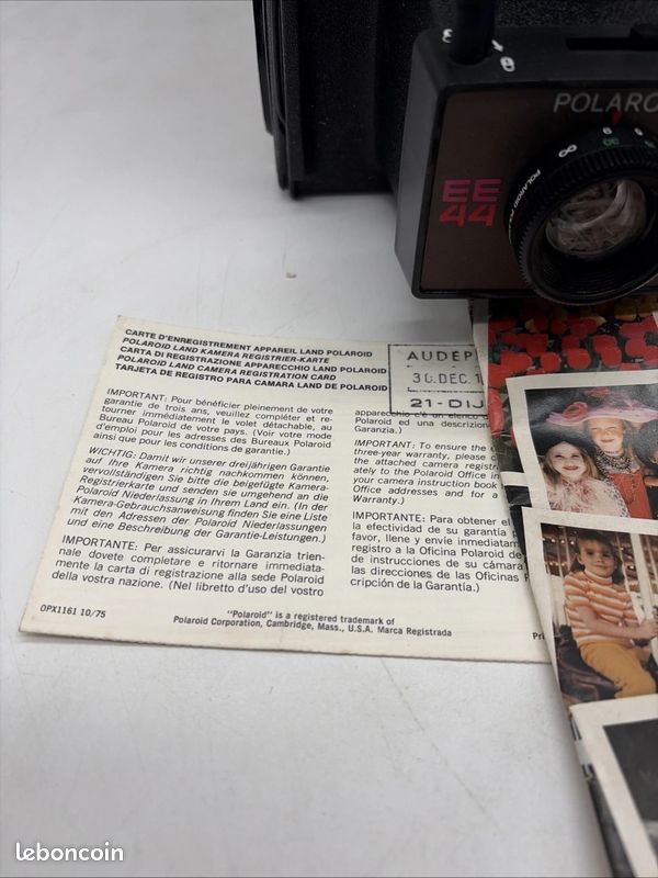 Appareil Photo Instantané Polaroid EE44 - Vintage - état Correct