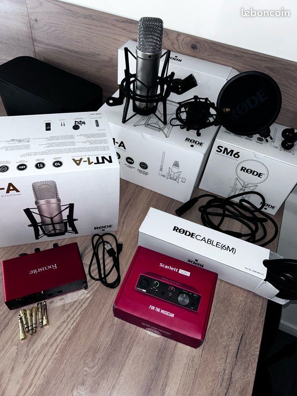 Pack Home Studio Complet RØDE NT1-A + Focusrite Scarlett Solo + Accessoires (image 3)