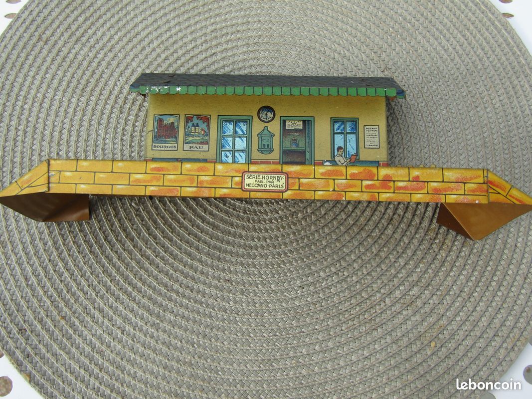 Jouet Meccano. Gare. Pau. Bourges. 24 cm (image 3)